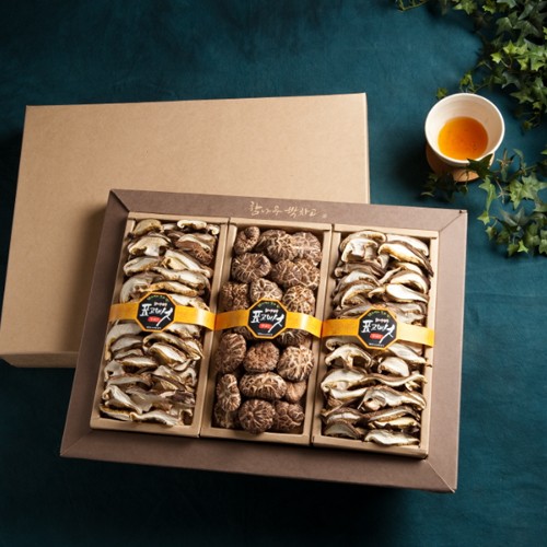 경성표고버섯 백화고,흑화고 혼합세트