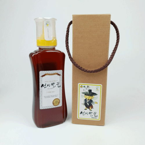 자연벌꿀 100% 아카시아꿀, 야생화꿀 500g, 선비벌꿀