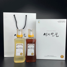 자연벌꿀 100% 야생화/아카시아 꿀(500g+500g) 선비벌꿀 명절선물세트