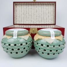 자연벌꿀 100% 야생화꿀(600g+600g) 선비벌꿀 도자기 명절선물세트